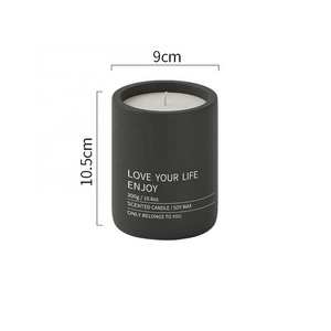 Wholesale Multi Color Home Decor Wedding Candle Holder Concrete Candle Jars for Candle Making