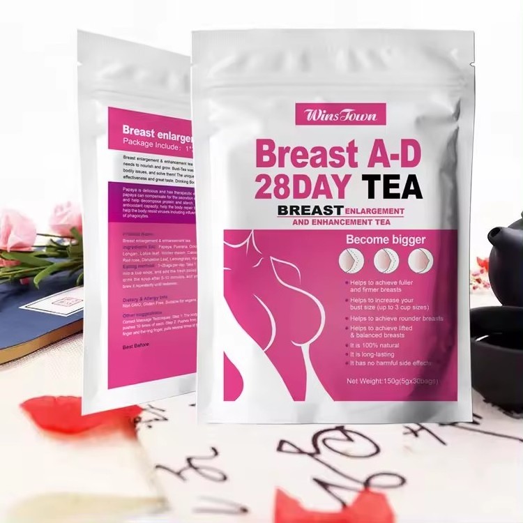 Private Label boobs enlargement and lifting tea 100% chinese herbal big breast enlargement firmness tea Healthcare Supplement