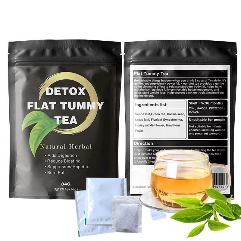 flat tummy tea With Moringa Hot Selling Nigerian Market Organic Traditional Chinese Herbal slim weight loss slimming detox tea