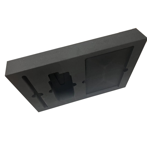 Factory custom black soft sponge EVA foam lined with foam inserted into cut foam packaging