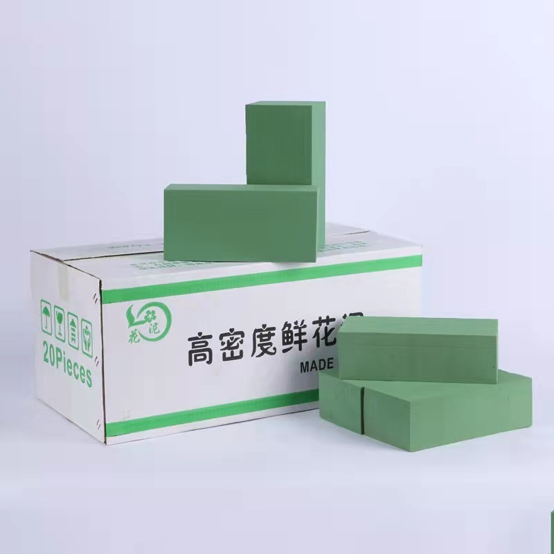 E07576 floral arrangement materials floral foam bricks standard size wet green florist styrofoam blocks heart flower foam for we