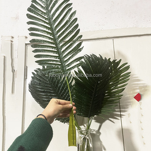 F119 High Sumilation Tropical Artificial Palm Tree Leaves Big Faked Coconut Date Palm Tree Leaf for Lobby Home Decoration