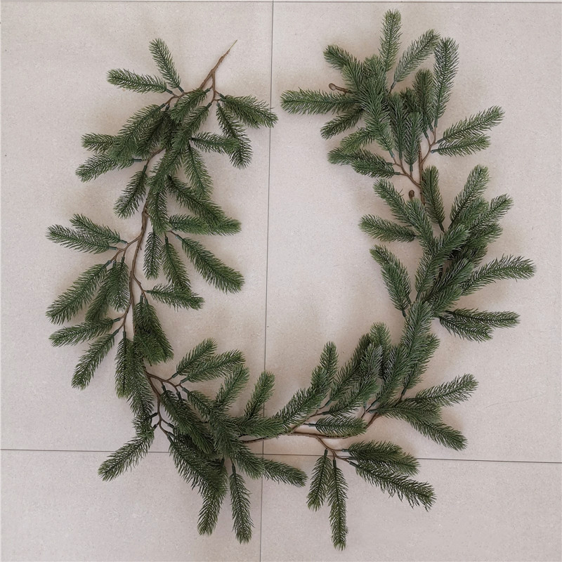 S02499 Christmas Garland Cypress vines 6 ft 6.5 ft Decoration Greenery Garland Realistic Pine Garland for holiday season decor