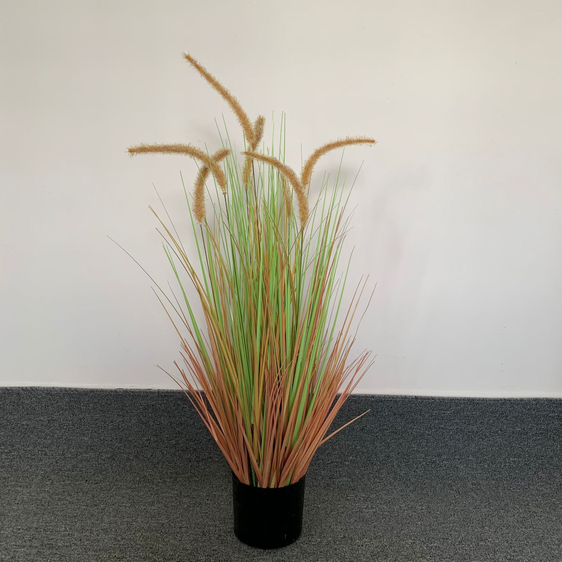 M3398 China Manufacturer Artificial Reed Plant Onion Grass In Pot Decoration Handmade Artificial Onion Grass