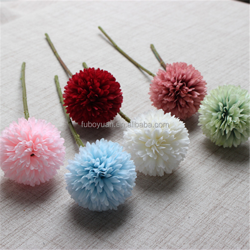 SZ Artificial Dandelions Flower Home decoration silk dandelion flower plastic artificial dandelion flower for wholesale