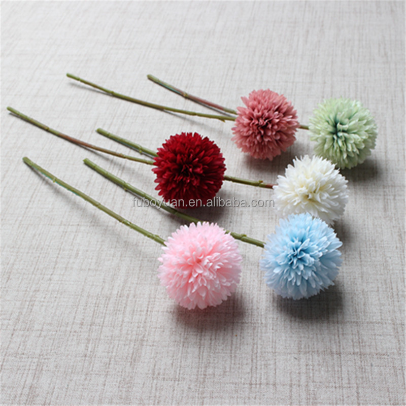 SZ Artificial Dandelions Flower Home decoration silk dandelion flower plastic artificial dandelion flower for wholesale