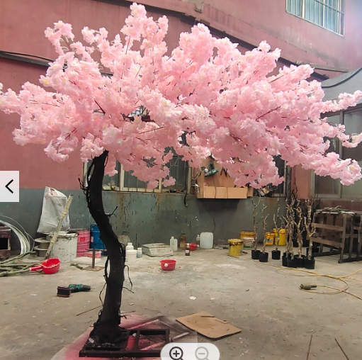 L6501 Custom Indoor Outdoor Decor Small Sakura Table Tree Big White Pink Artificial Cherry Blossom Flower Tree For Wedding Decor