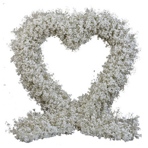 SZ Heart Shape Decoration Stand Artificial Flower Frame Wedding Decor  Metal Centerpiece babysbreath Flowers display Stands