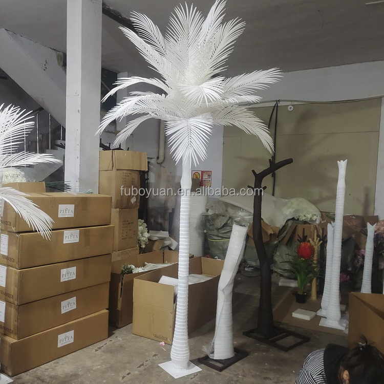 SZ04327 Indoor Outdoor Wedding Decor Pink Plastic Palm Trees Table Centerpiece Sakura Tree Artificial Cherry Blossom Flower Tree