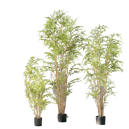 Best Selling Cheap Indoor Decoration Large Bamboo Artificial Plants With Pot