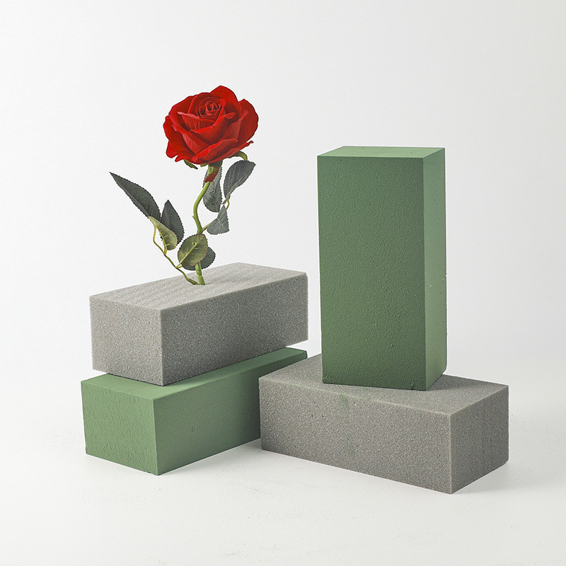 E07576 floral arrangement materials floral foam bricks standard size wet green florist styrofoam blocks heart flower foam for we