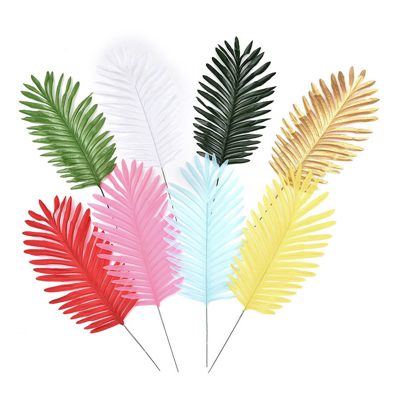 Wholesale Silk Giant Tropical Leaf Artificial Palm Leaves For Wedding Party Decor