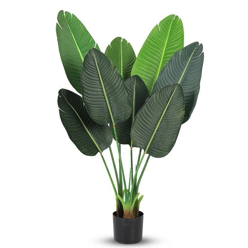 L06611 Home Garden Ornaments Plant Outdoor Artificial Plants Potted Monstera Bonsai Ficus Tree Artificial Palm Tree Banana Tree