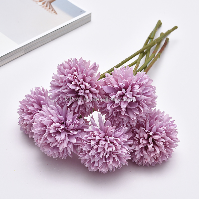 SZ Artificial Dandelions Flower Home decoration silk dandelion flower plastic artificial dandelion flower for wholesale