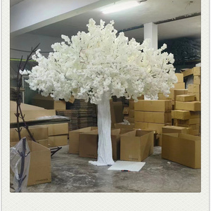 S02558 Wedding Christmas decoration artificial blossom cherry tree white flower tree 10ft white cherry blossom tree for decor