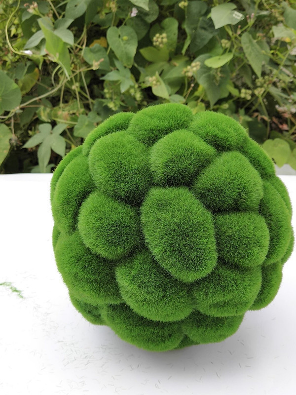 China Factory artificial dried moss Kissing Ball for wedding garden market decorations