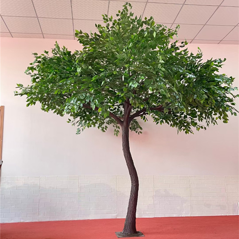 E763 outdoor landscape engineering banyan plant tree wedding artificial green fake banyan trees bonsai tree for park decor