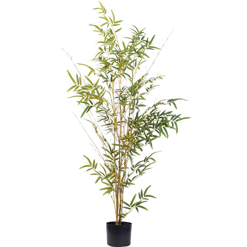 Best Selling Cheap Indoor Decoration Large Bamboo Artificial Plants With Pot