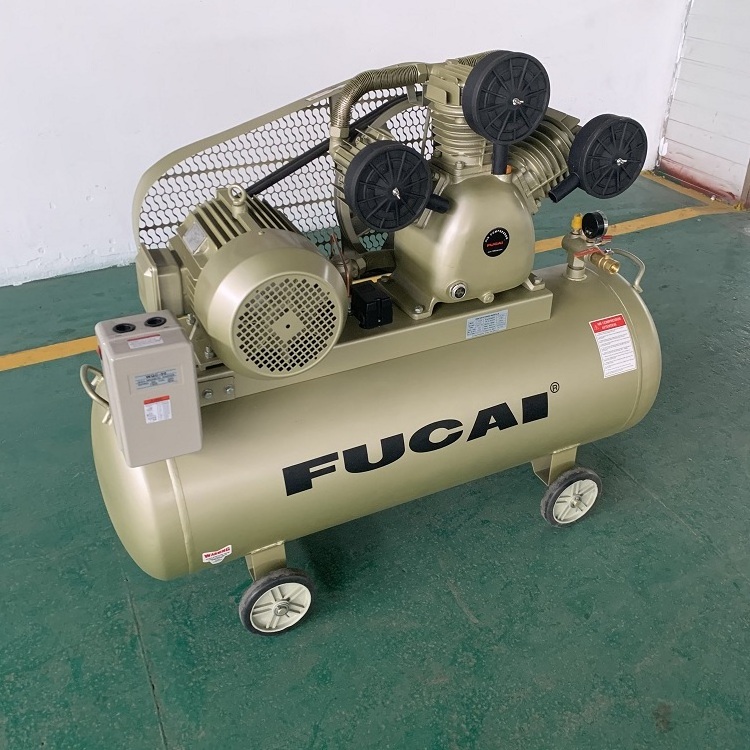 FUCAI China big factory high quality good price 5.5kw 7.5hp 3 cylinder portable piston air compressor