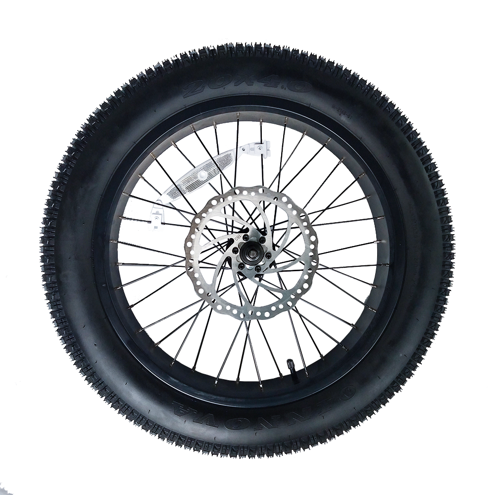 Fucare High Quality Front and Rear E BIKE 20 Inch 4.0 Fat Multi-Terrain Tyre Bicycle Motor Wheel Set with Inner Tube