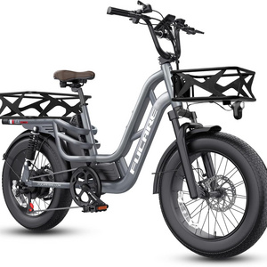 Fucare Libra US Stock 400LBS Max Load Fat Tire Full Suspension 2 Seat E-Bike 750W 48V 20Ah Long Range Electric Bike for Adults