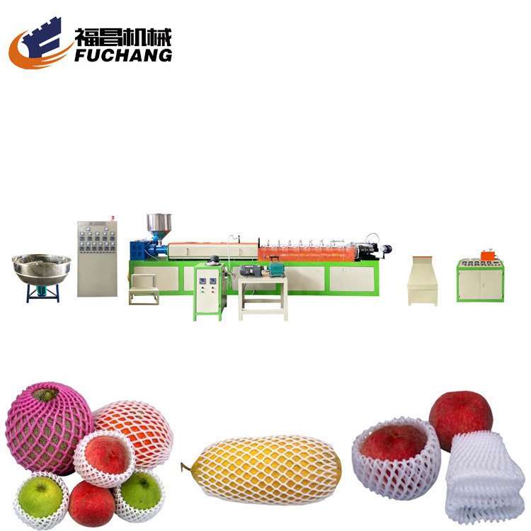 Longkou Fuchang FCEPEW-75A Fruit Cover EPE Foam Net Production Line Machines