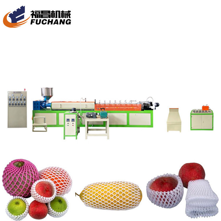 Longkou Fuchang FCEPEW-75A Fruit Cover EPE Foam Net Production Line Machines