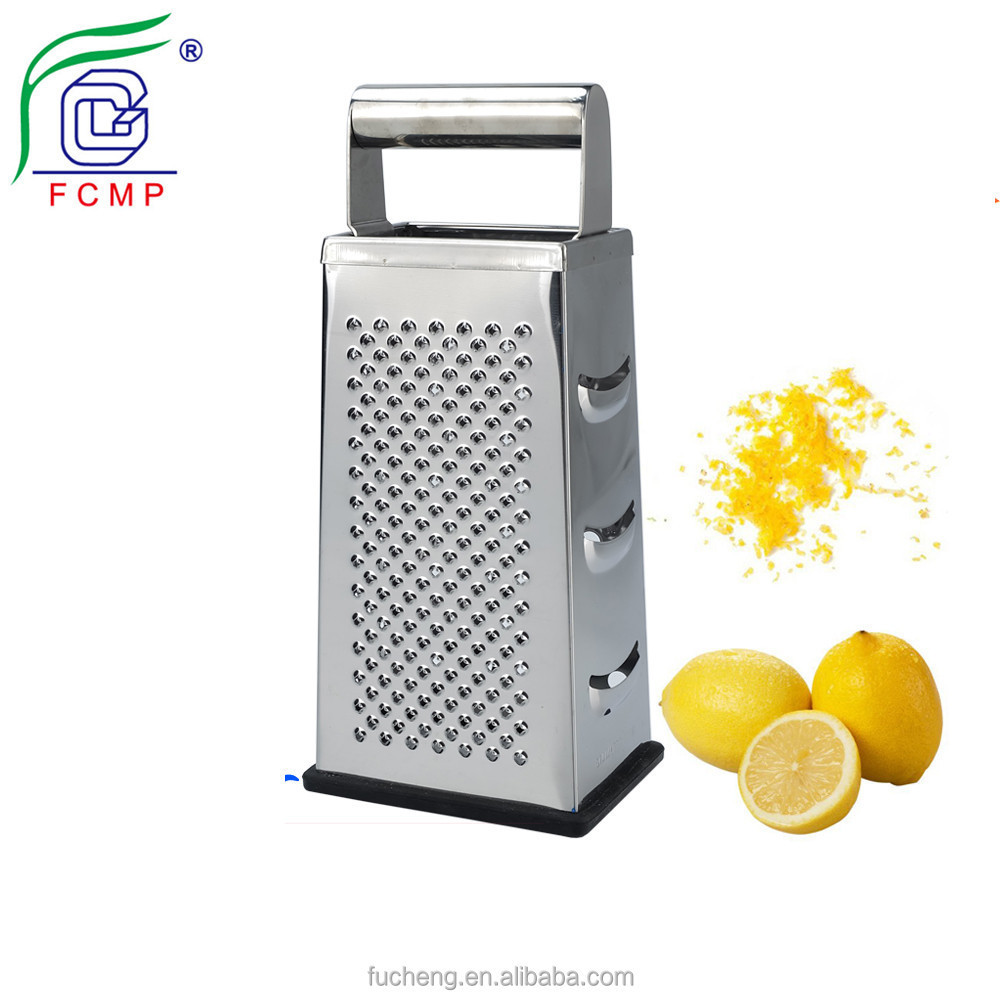 Box Grater 4-sided Stainless Steel Cheese Carrot vegetables rotary cheese Grater Slicer