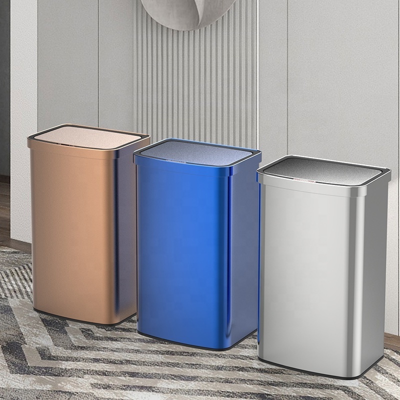 60L Auto Bin Sensor Intelligent Waste Smart Stainless Steel Garbage Kitchen Rubbish Electric Trash Can