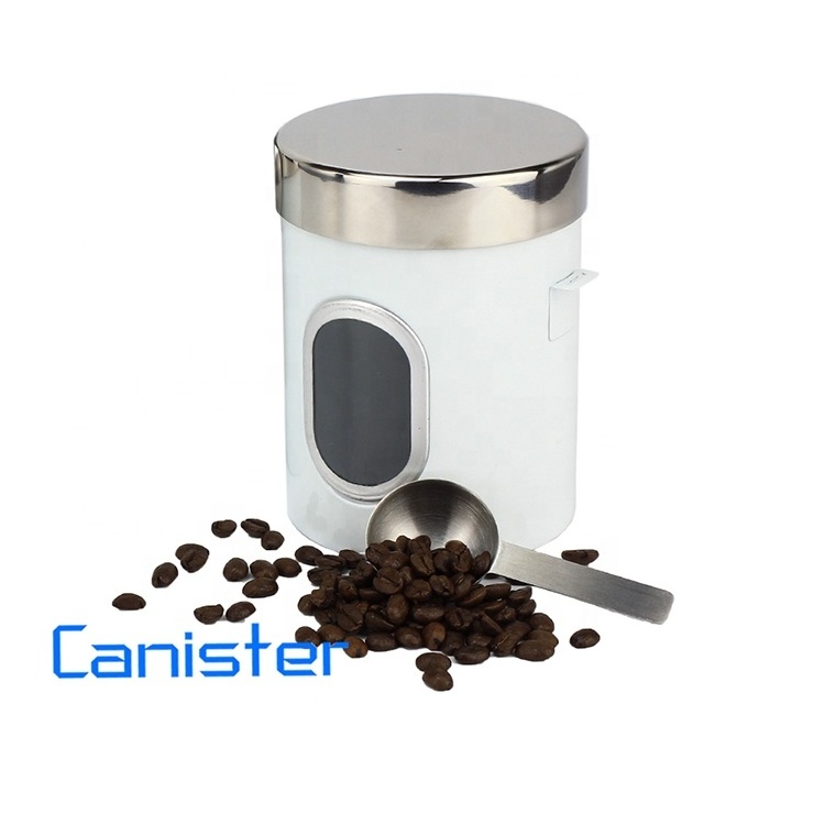 High Quality Metal Sugar Tea Storage Container Home Product The Kitchen Metal Lid Food Keeper With Cover Canister Set