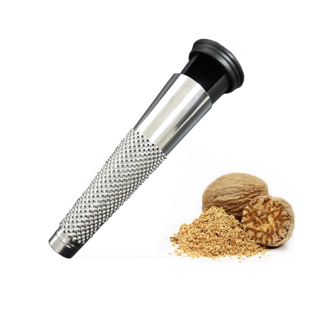 Eco-Friendly stainless steel 18/0 kitchen round cheese spice zester grater with knob with LFGB