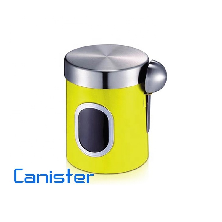 High Quality Metal Sugar Tea Storage Container Home Product The Kitchen Metal Lid Food Keeper With Cover Canister Set