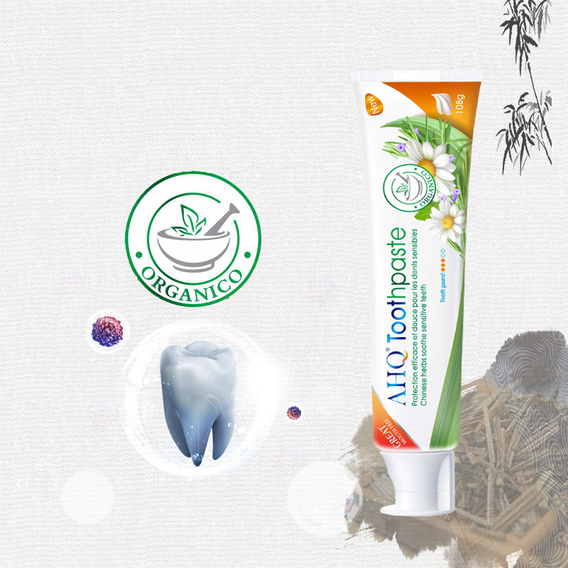 AHQ Top Selling 100% Natural Rosmarinus Charcoal Whitening Organic Tooth Paste Toothpaste