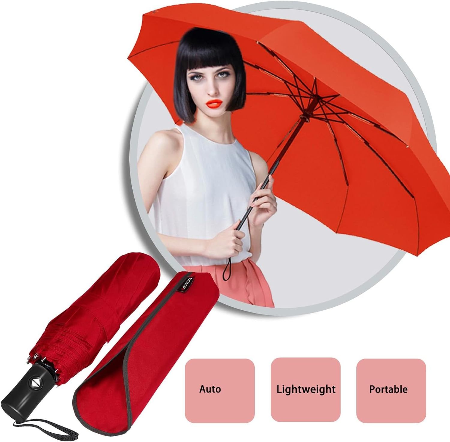 Wholesale custom 3 folding foldable windproof uv colour Fully-automatic auto open close umbrella for Travel outdoor