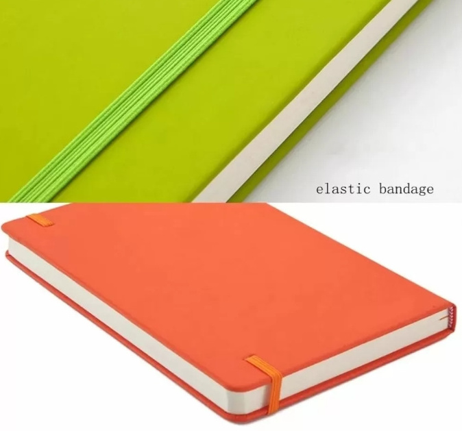 Custom Moleskine Classic Notebook A5 PU Leather Hardcover Soft Touch Planner Journal Diary Notebook With Elastic Band