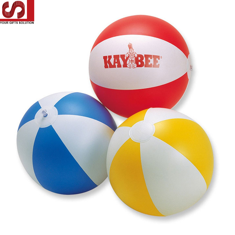 16inch Promotional Cheap PVC Inflatable Beach Balls Inflatable Water Balls for Beach Toys with Custom logo