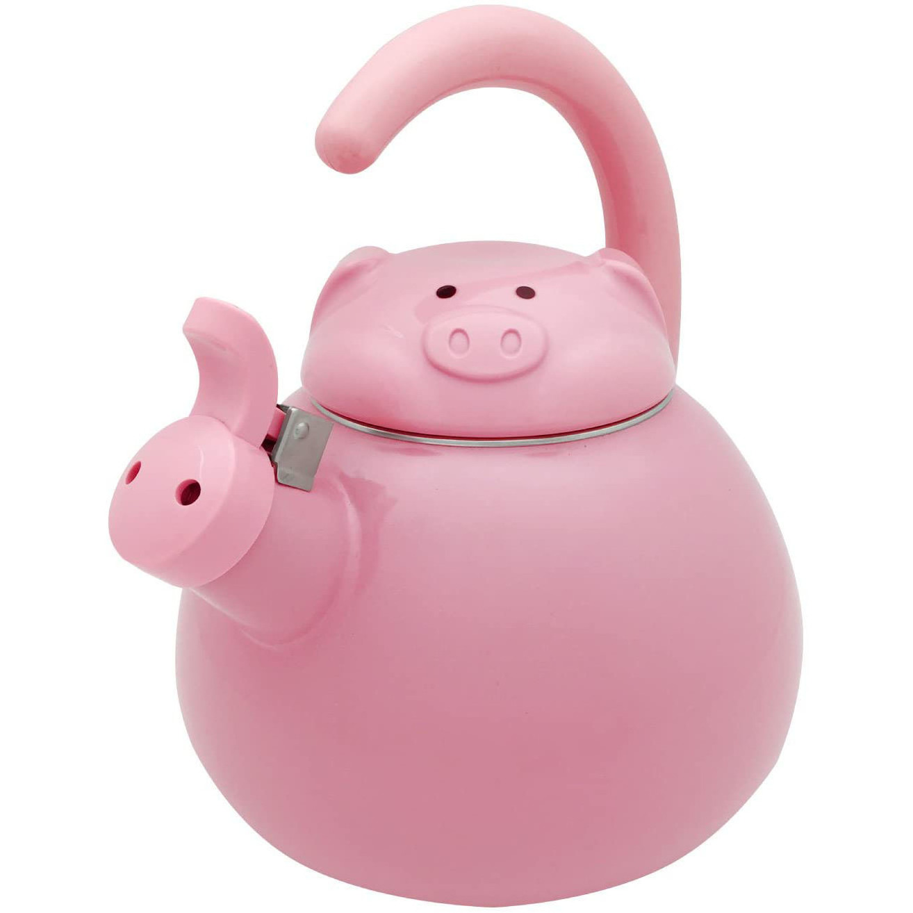 Factory Direct Sale Durable Peppa Design 2 Liter Capacity Kitchen Enamel Water Kettle