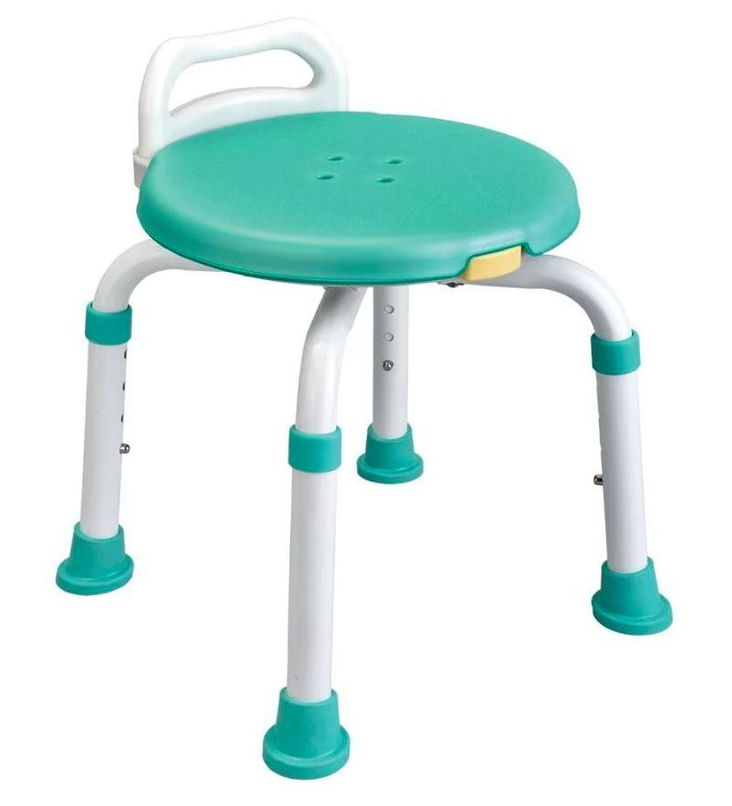 Round EVA pad swivel shower chair /shower stool with handle HOT SALE