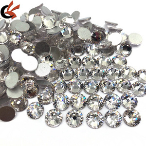 Big size SS30 SS34 SS40 SS50 high quality shining clear crystals flat back non hot fix glass crystals rhinestones