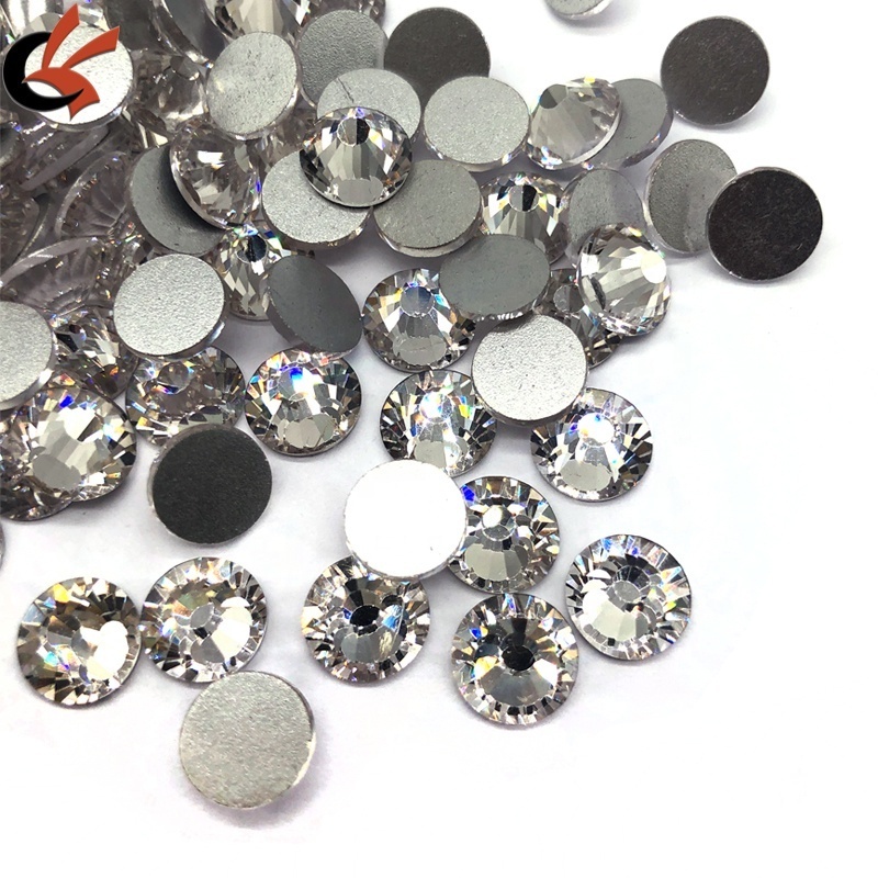 Big size SS30 SS34 SS40 SS50 high quality shining clear crystals flat back non hot fix glass crystals rhinestones