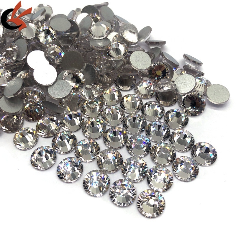 Big size SS30 SS34 SS40 SS50 high quality shining clear crystals flat back non hot fix glass crystals rhinestones