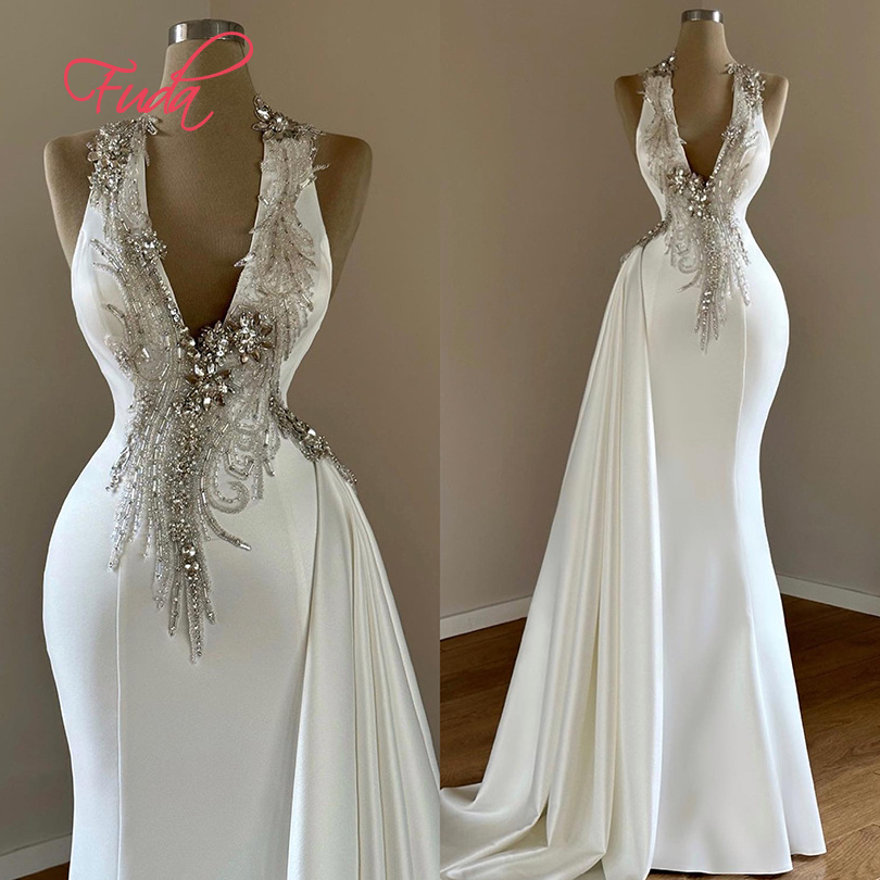 FUDA C276  Manufacturer Design Logo Brand Clothing Custom Luxury Tight Customized Oem High-End Women's Evening Dress