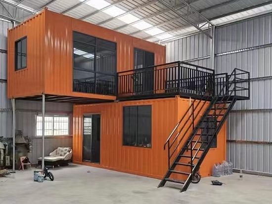 Container double activity room living room simple finished product mobile sunlight room second floor assembly attic stainless