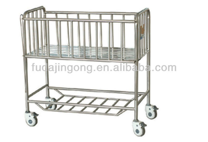 Stainless steel hospital baby cot metal baby cribs philippines