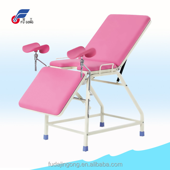 Epoxy coated stainless steel frame women obstetric delivery doctor examination table chair bed delivery bed