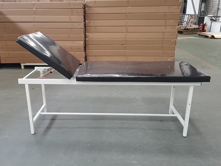 Epoxy coated semi-fowler medical exam table couch examination bed