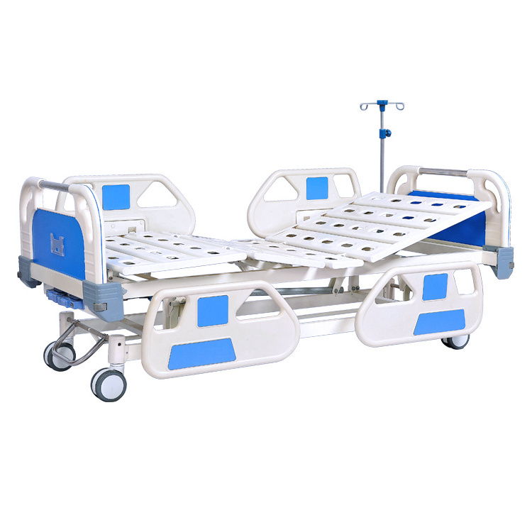 2 cranks manual Medical Bed Price with Multifunction Patient hospital Bed