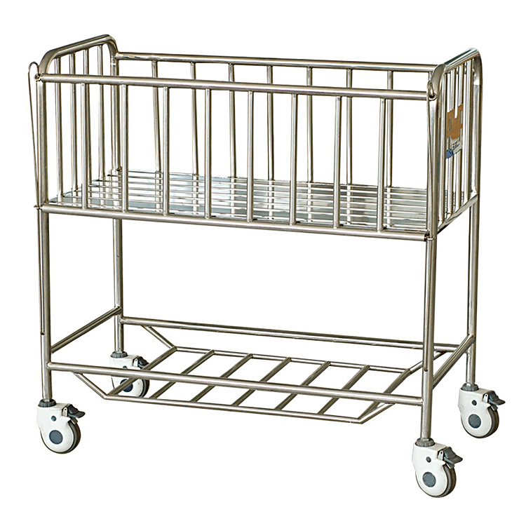 Stainless steel hospital baby cot metal baby cribs philippines