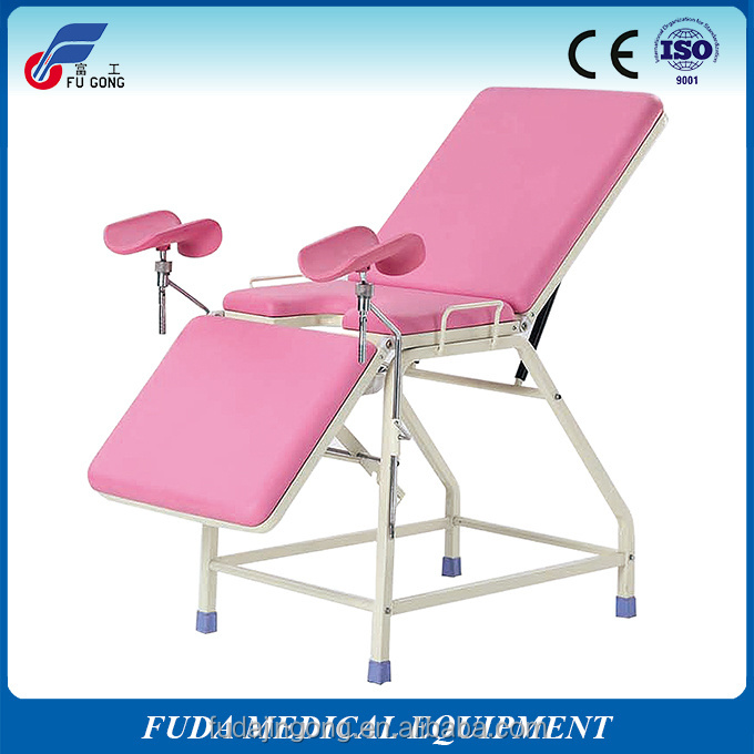 Epoxy coated stainless steel frame women obstetric delivery doctor examination table chair bed delivery bed