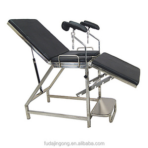 A-56 stainless steel portable gynecological exam table patient gynecology examination bed